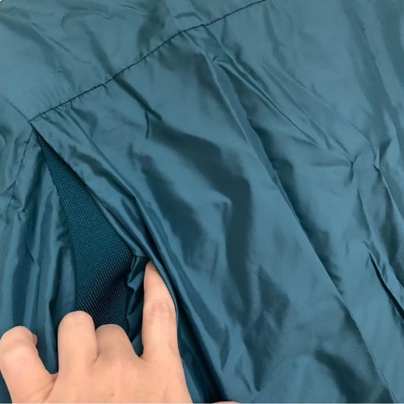 Vintage Izod jacket dark teal blue green windbreaker lightweight hoodie - Picture 5 of 6
